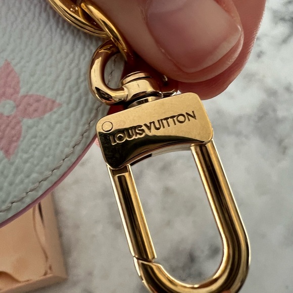 Louis Vuitton pink purple spring in the city bag charm keychain from Spring 2022 - Picture 8 of 9